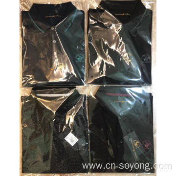 Manufacturer OEM Custom Made Men's Solid Stripe Polo Shirts